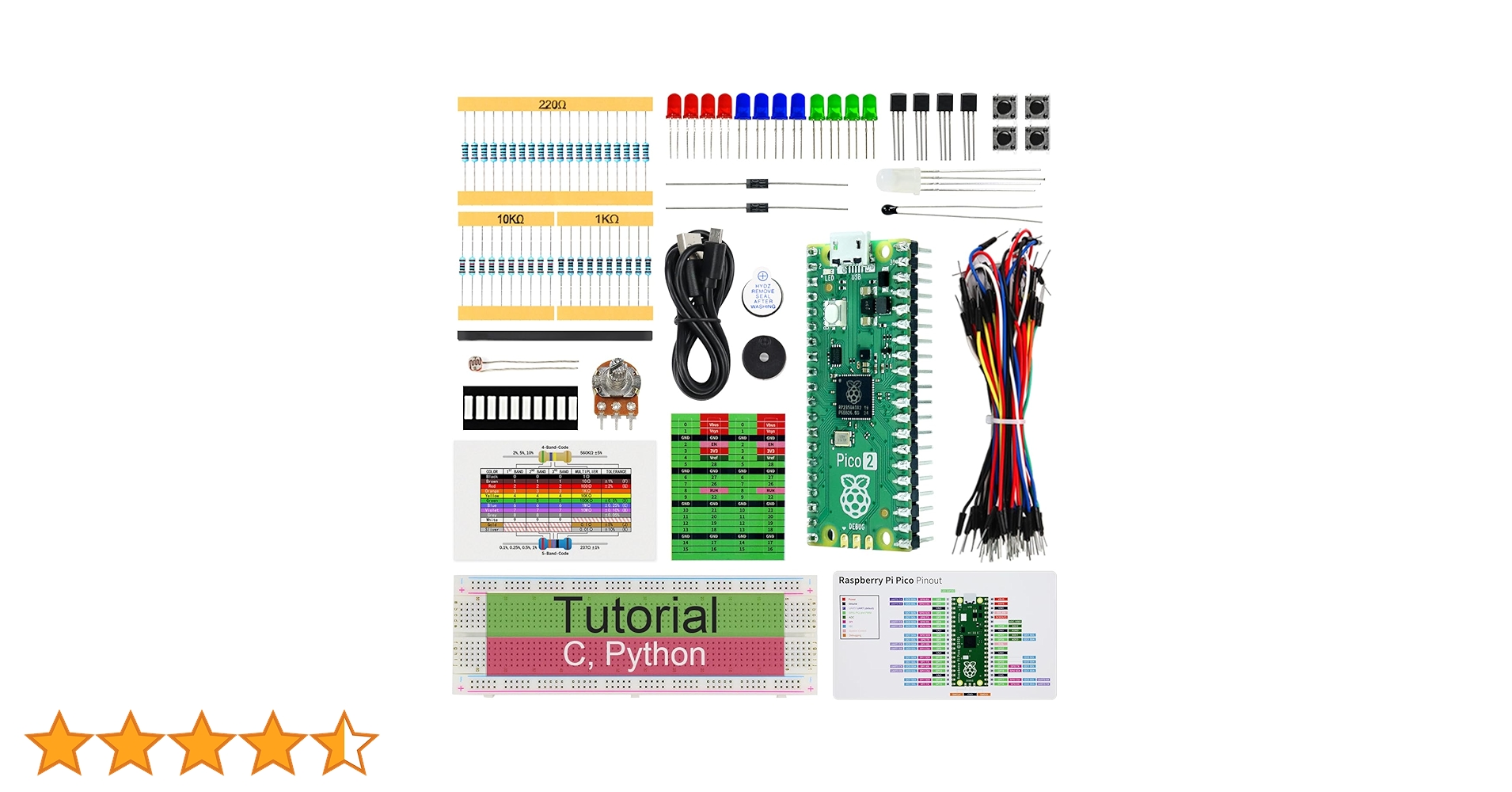 Raspberry Pi Pico 2 W 究極スターターキット SunFounder Raspberry Pi Pico 2 W Ultimate Starter Kit with